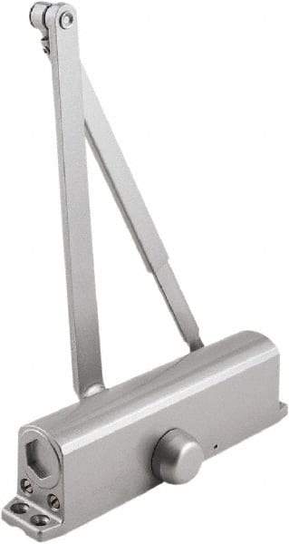 Stanley - 9-3/4" Closer Body Length, Multi-Size Closer Manual Damper - Painted Aluminum Finish, Reversible - Eagle Tool & Supply