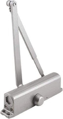 Stanley - 9-3/4" Closer Body Length, Multi-Size Closer Manual Damper - Painted Aluminum Finish, Reversible - Eagle Tool & Supply