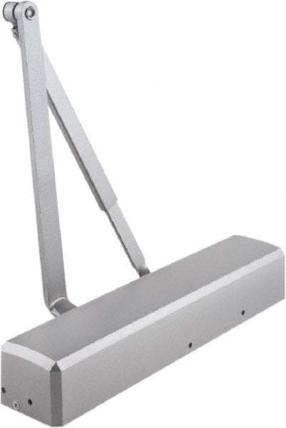Stanley - Multisized Power Operated Damper - Multimount, Reversible Hand, Painted Aluminum Finish - Eagle Tool & Supply