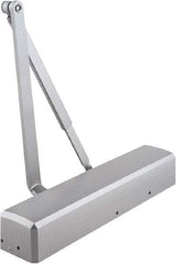 Stanley - Multisized Power Operated Damper - Multimount, Reversible Hand, Painted Aluminum Finish - Eagle Tool & Supply