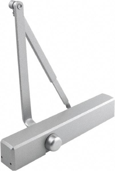 Stanley - Multisized Power Operated Damper - Multimount, Reversible Hand, Painted Aluminum Finish - Eagle Tool & Supply