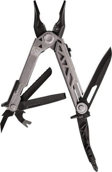 Gerber - 14 Piece, Center Drive Multi-Tool Set - Stainless Steel, 4-45/64" Closed Length - Eagle Tool & Supply