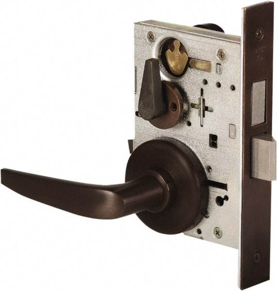 Stanley - Grade 1 Dormitory Lever Lockset - 2-3/4" Back Set, Best SFIC Cylinder, Brass Alloy, Oil Rubbed Bronze Finish - Eagle Tool & Supply