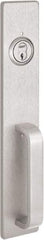 Precision - 15" OAL Reversible Unrated Flatbar - 32 to 36" Door Width, Satin Stainless Steel Finish, Grade 1, 2100 Series - Eagle Tool & Supply