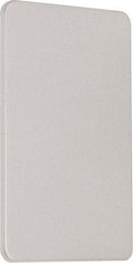 Precision - 15" OAL Nonhanded Flatbar - 32 to 36" Door Width, Satin Stainless Steel Finish, Grade 1, 2100 Series - Eagle Tool & Supply