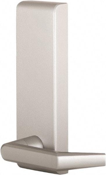 Precision - 8" OAL Nonhanded Flatbar - 32 to 36" Door Width, Painted Aluminum Finish, Grade 1, Stanley Commercial Hardware - Eagle Tool & Supply