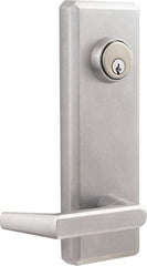 Precision - 10" OAL Nonhanded Flatbar - 32 to 36" Door Width, Satin Chrome Finish, Grade 1, Stanley Commercial Hardware - Eagle Tool & Supply