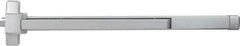 Precision - 36" OAL Nonhanded Fire Rated Flatbar - 32 to 36" Door Width, Painted Aluminum Finish, Grade 1, Stanley Commercial Hardware - Eagle Tool & Supply