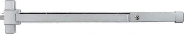 Precision - 48" OAL Nonhanded Flatbar - 32 to 48" Door Width, Painted Aluminum Finish, Grade 1, Stanley Commercial Hardware - Eagle Tool & Supply