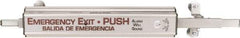 Precision - 48" OAL Reversible Unrated Flatbar - 36 to 48" Door Width, Painted Aluminum Finish, Grade 1, Arm-A-Door - Eagle Tool & Supply