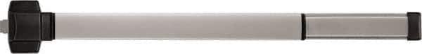 Precision - 36" OAL Right Hand Reverse Fire Rated Flatbar - 32 to 36" Door Width, Painted Aluminum Finish, Grade 1, Reliant Series - Eagle Tool & Supply