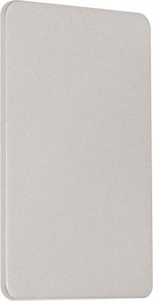 Precision - 4" OAL Nonhanded Flatbar - 32 to 36" Door Width, Painted Aluminum Finish, Grade 1, Reliant Series - Eagle Tool & Supply