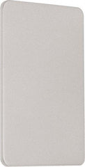Precision - 4" OAL Nonhanded Flatbar - 32 to 36" Door Width, Painted Aluminum Finish, Grade 1, Reliant Series - Eagle Tool & Supply