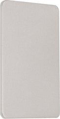 Precision - 10" OAL Nonhanded Flatbar - 32 to 36" Door Width, Satin Stainless Steel Finish, Grade 1, 2100 Series - Eagle Tool & Supply