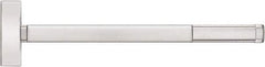 Precision - 36" OAL Reversible Unrated Flatbar - 32 to 36" Door Width, Satin Stainless Steel Finish, Grade 1, 2100 Series - Eagle Tool & Supply