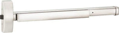 Precision - 48" OAL Right Hand Reverse Fire Rated Flatbar - 32 to 48" Door Width, Satin Stainless Steel Finish, Grade 1, Apex Series - Eagle Tool & Supply