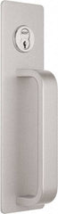 Precision - 10" OAL Reversible Unrated Flatbar - 32 to 36" Door Width, Painted Aluminum Finish, Grade 1, Reliant Series - Eagle Tool & Supply
