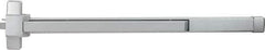 Precision - 48" OAL Nonhanded Fire Rated Flatbar - 32 to 48" Door Width, Painted Aluminum Finish, Grade 1, Stanley Commercial Hardware - Eagle Tool & Supply