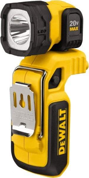 DeWALT - 20 Volts, 500 Lumens, Cordless Work Light - Yellow/Black, Up to 27 hr Run Time - Eagle Tool & Supply