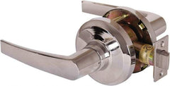 Stanley - Grade 1 Passage Lever Lockset - 2-3/4" Back Set, Keyless Cylinder, Brass Alloy, Bright Chrome Finish - Eagle Tool & Supply