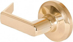 Stanley - Grade 1 Dummy Lever Lockset - 2-3/4" Back Set, Keyless Cylinder, Brass Alloy, Bright Brass Finish - Eagle Tool & Supply