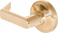 Stanley - Grade 1 Dummy Lever Lockset - 2-3/4" Back Set, Keyless Cylinder, Brass Alloy, Bright Brass Finish - Eagle Tool & Supply