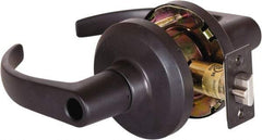 Stanley - Grade 1 Entrance Lever Lockset - 2-3/4" Back Set, Key In Lever Cylinder, Brass Alloy, Oil Rubbed Bronze Finish - Eagle Tool & Supply