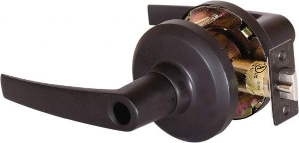 Stanley - Grade 1 Entrance Lever Lockset - 2-3/4" Back Set, Key In Lever Cylinder, Brass Alloy, Oil Rubbed Bronze Finish - Eagle Tool & Supply