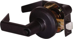 Stanley - Grade 1 Privacy Lever Lockset - 2-3/4" Back Set, Keyless Cylinder, Brass Alloy, Oil Rubbed Bronze Finish - Eagle Tool & Supply