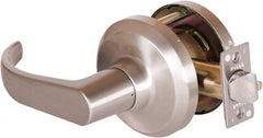 Stanley - Grade 1 Communicating Lever Lockset - 2-3/4" Back Set, Key In Lever Cylinder, Brass Alloy, Satin Nickel Finish - Eagle Tool & Supply