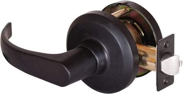 Stanley - Grade 1 Communicating Lever Lockset - 2-3/4" Back Set, Key In Lever Cylinder, Brass Alloy, Oil Rubbed Bronze Finish - Eagle Tool & Supply