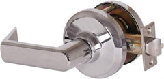 Stanley - Grade 1 Communicating Lever Lockset - 2-3/4" Back Set, Key In Lever Cylinder, Brass Alloy, Bright Chrome Finish - Eagle Tool & Supply