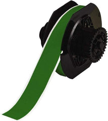 Brady - 1-1/8" Wide x 1,200" Long, Green Vinyl Tape - For BBP30 Label Printer, BBP33 Label Printer, BBP35 Multicolor Sign & Label Printer, BBP37 Color & Cut Sign & Label Printer, BradyPrinter S3100, BBP31 Sign & Label Printer - Eagle Tool & Supply