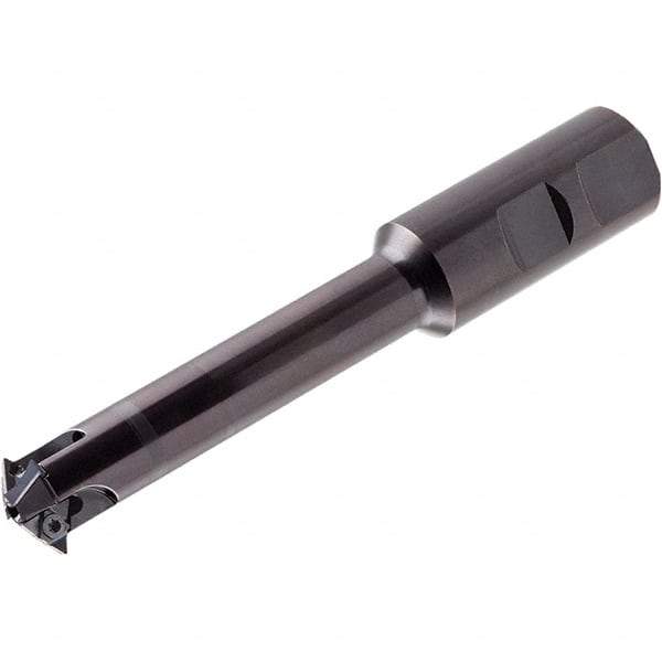 Iscar - 30 Inserts, 80mm Cut Diam, 32mm Arbor Diam, 69mm Max Depth of Cut, Indexable Square-Shoulder Face Mill - 85mm High, XNMU 1306 Insert Compatibility, Through Coolant, Series HeliSlot - Eagle Tool & Supply