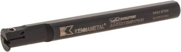 Kennametal - 5/8" Min Bore Diam, 125mm OAL, 1/2" Shank Diam, A-EVE Indexable Boring Bar - 1" Max Bore Depth, EG0160M1FP02 Insert - Eagle Tool & Supply