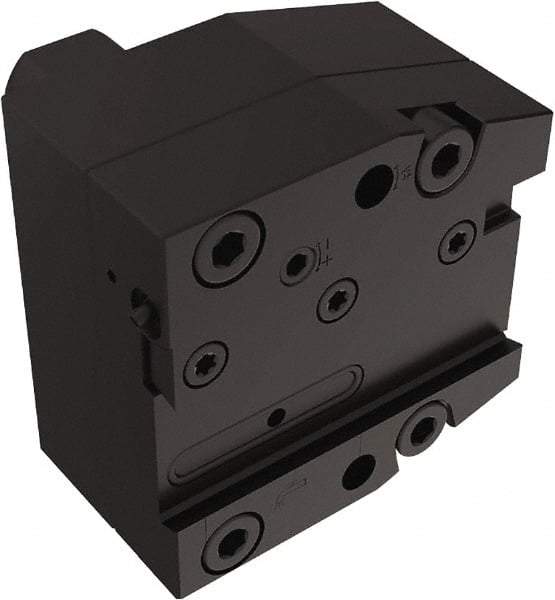 Seco - Tool Block Style 150.10-JETI, 25mm Blade Height, 96mm OAL, 85mm OAH, Indexable Cutoff Blade Tool Block - 30mm Shank Width, Through Coolant - Eagle Tool & Supply