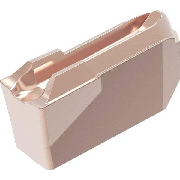 Kennametal - EC-U2 CL Grade KCM35B, 2mm Cutting Width Carbide Cutoff Insert - Neutral Lead Angle, 0.2mm Corner Radius, TiOCN Finish - Eagle Tool & Supply