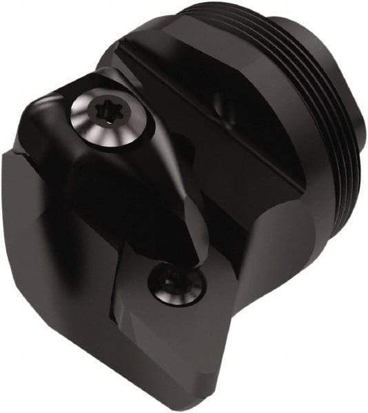 Seco - DDUNR, Right Hand Cut, 93° Lead Angle, 32mm Shank Height x 32mm Shank Width, Negative Rake Indexable Turning Toolholder - 32mm OAL, DN..1504.. Insert Compatibility, Series GL - Eagle Tool & Supply