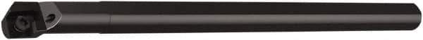 Seco - 16mm Min Bore Diam, 8" OAL, 1/2" Shank Diam, A08-SCLCR Indexable Boring Bar - 1-1/2" Max Bore Depth, CC..3 Insert, Screw Holding Method - Eagle Tool & Supply