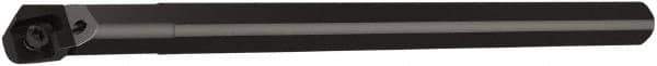 Seco - 16mm Min Bore Diam, 8" OAL, 1/2" Shank Diam, A08-SCFCR Indexable Boring Bar - 1-1/2" Max Bore Depth, CC..3 Insert, Screw Holding Method - Eagle Tool & Supply