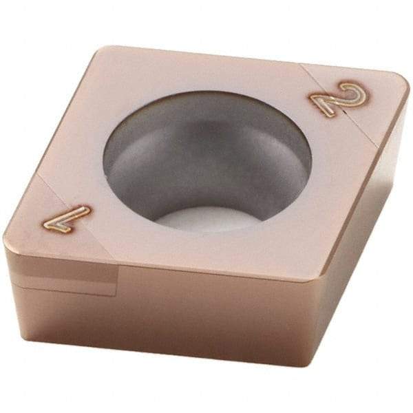 Seco - CCGT32.51 - Grade CH2540 PCBN Turning Insert - TiSiN Finish, 80° Diamond, 3/8" Inscr Circle, 5/32" Thick, 1/64" Corner Radius - Eagle Tool & Supply