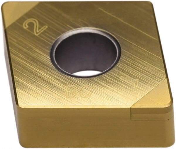 Seco - CNGA431 - Grade CH3515 PCBN Turning Insert - TiAlN Finish, 80° Diamond, 1/2" Inscr Circle, 3/16" Thick, 1/64" Corner Radius - Eagle Tool & Supply