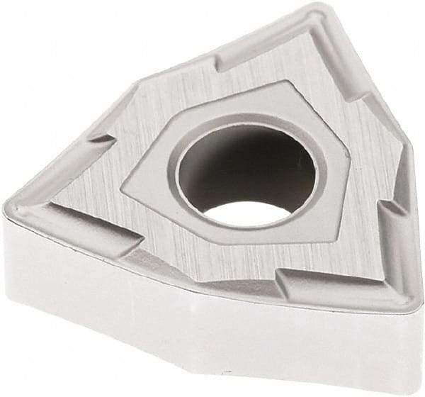 Seco - WNMG331 MF2 Grade TP3501 Carbide Turning Insert - Ti(C/N)/Al2O3 Finish, 80° Trigon, 3/8" Inscr Circle, 3/16" Thick, 1/64" Corner Radius - Eagle Tool & Supply