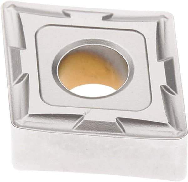 Seco - CNMG432 MF2 Grade TK1501 Carbide Turning Insert - Ti(C/N)/Al2O3/Cr Finish, 80° Diamond, 1/2" Inscr Circle, 3/16" Thick, 1/32" Corner Radius - Eagle Tool & Supply