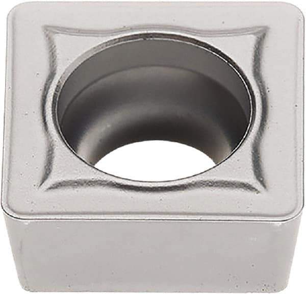 Seco - SCMT21.51 M3 Grade TP3501 Carbide Turning Insert - TiCN/Al2O3 Finish, 90° Square, 1/4" Inscr Circle, 3/32" Thick, 1/64" Corner Radius - Eagle Tool & Supply