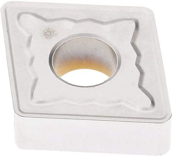 Seco - CNMG644 MR7 Grade TP3501 Carbide Turning Insert - Ti(C/N)/Al2O3 Finish, 80° Diamond, 3/4" Inscr Circle, 1/4" Thick, 1/16" Corner Radius - Eagle Tool & Supply