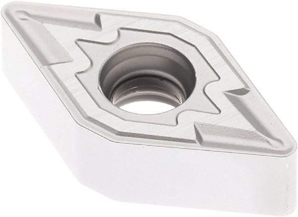 Seco - DNMU331 M3 Grade TK1501 Carbide Turning Insert - Ti(C/N)/Al2O3/Cr Finish, 55° Diamond, 3/8" Inscr Circle, 3/16" Thick, 1/64" Corner Radius - Eagle Tool & Supply