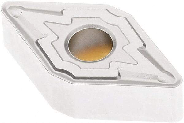 Seco - DNMG443 M3 Grade TK1501 Carbide Turning Insert - Ti(C/N)/Al2O3/Cr Finish, 55° Diamond, 1/2" Inscr Circle, 1/4" Thick, 3/64" Corner Radius - Eagle Tool & Supply