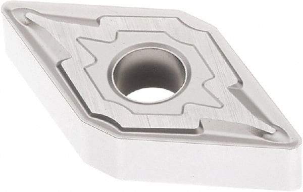 Seco - DNMG441 M3 Grade TK1501 Carbide Turning Insert - Ti(C/N)/Al2O3/Cr Finish, 55° Diamond, 1/2" Inscr Circle, 1/4" Thick, 1/64" Corner Radius - Eagle Tool & Supply