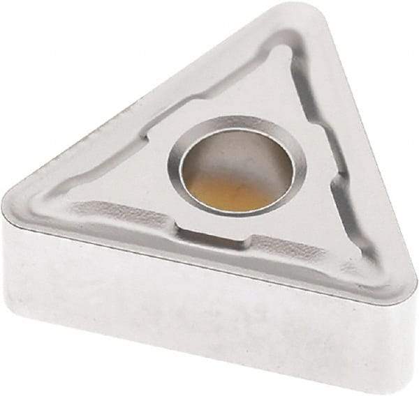 Seco - TNMG432 M5 Grade TP3501 Carbide Turning Insert - Ti(C/N)/Al2O3 Finish, 60° Triangle, 1/2" Inscr Circle, 3/16" Thick, 1/32" Corner Radius - Eagle Tool & Supply